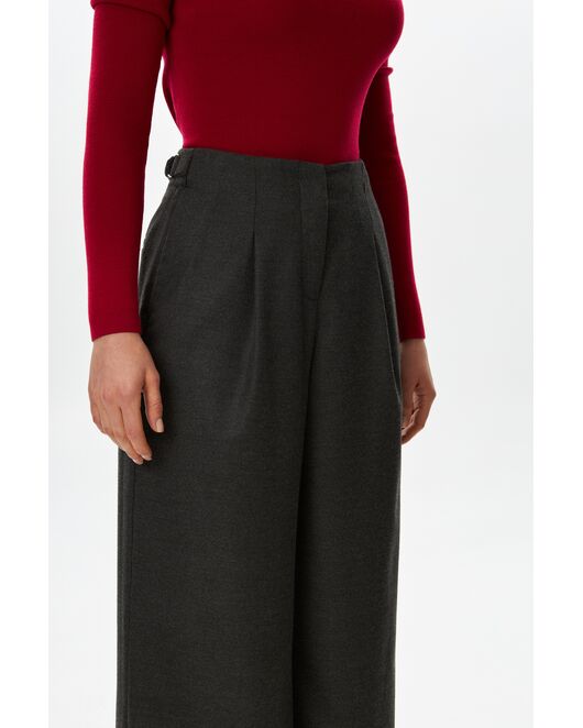 Женские брюки с шерстью с защипами графит TR17-1001 от  