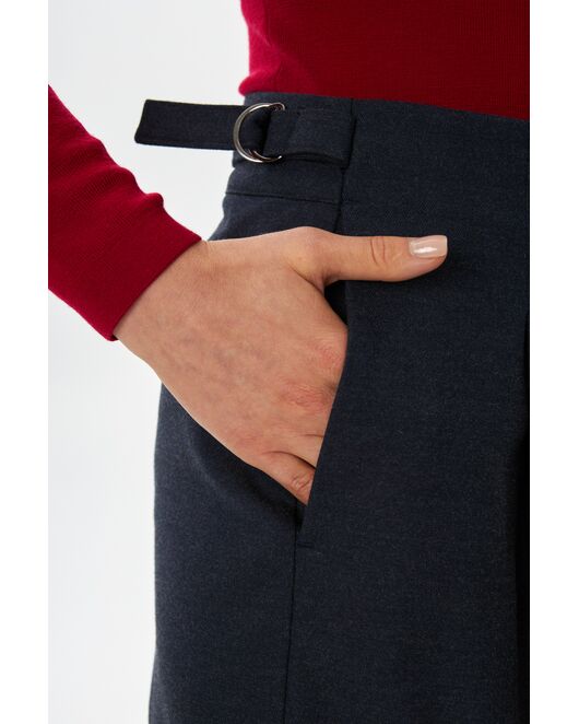 Женские брюки с защипами синие TR17-1003 от  