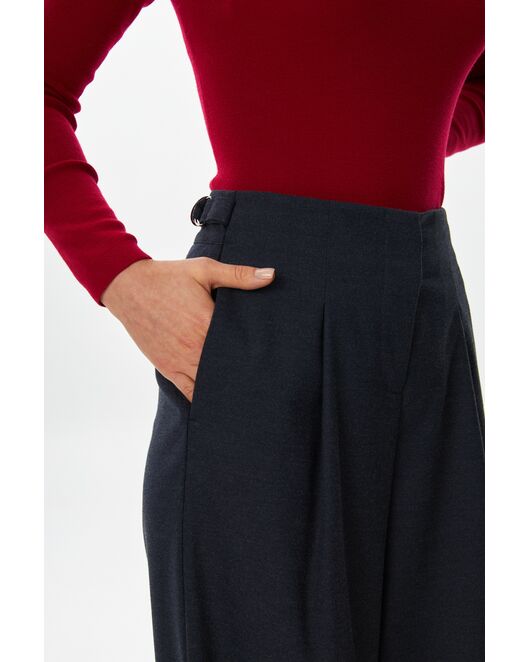 Женские брюки с защипами синие TR17-1003 от  