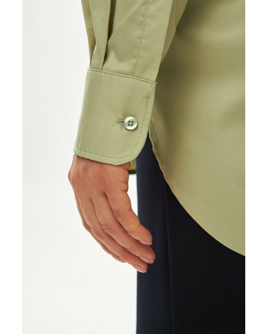 Женская рубашка зеленая-9039 от byME 