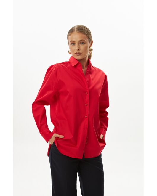Женская рубашка красная-9042 от byME 