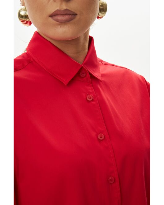 Женская рубашка красная-9042 от byME 