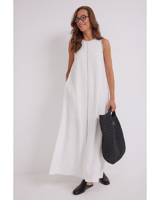 Платье А-силуэта с отделкой тесьмой DAV-9610 от  