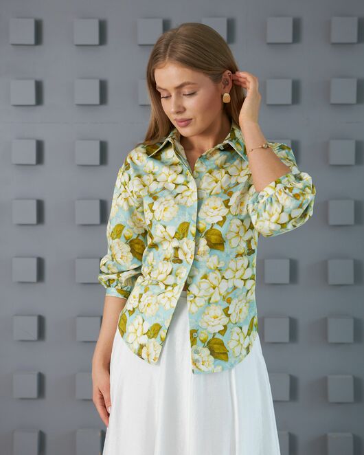 Женская рубашка из хлопка 9107 от byME 