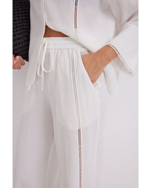 Рубашка из струящейся ткани с тесьмой DAV-9592.1 от  