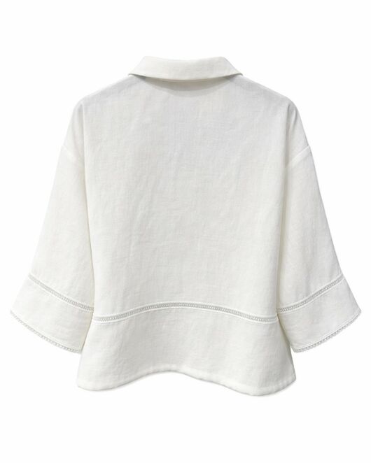 Рубашка из струящейся ткани с тесьмой DAV-9592.1 от  