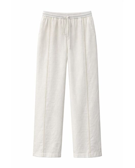 Брюки из тонкой струящейся ткани со вставками тесьмы DAV-9592.1.2 от  