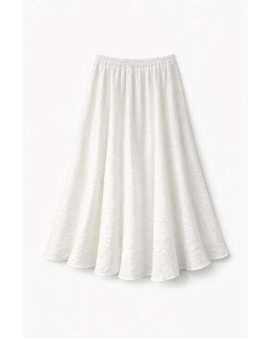Юбка белая из ткани тенсел 32483 от Soul 