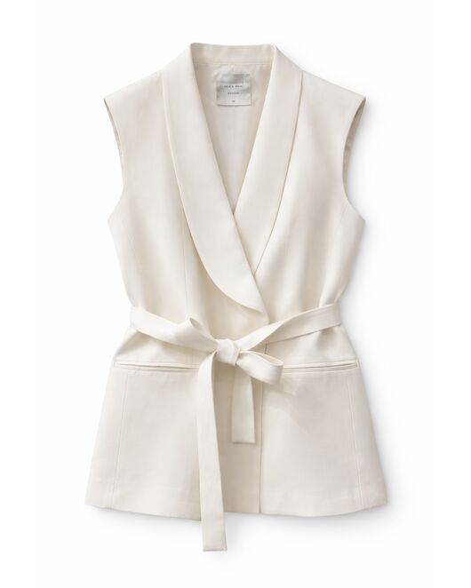 Жилет изо льна и вискозы  с добавлением лиоцела  Y265114 от  