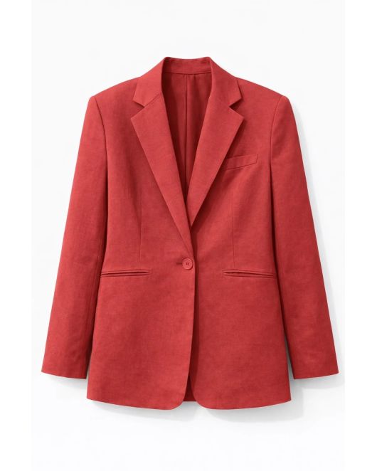 Жакет изо льна малиновый от byME 