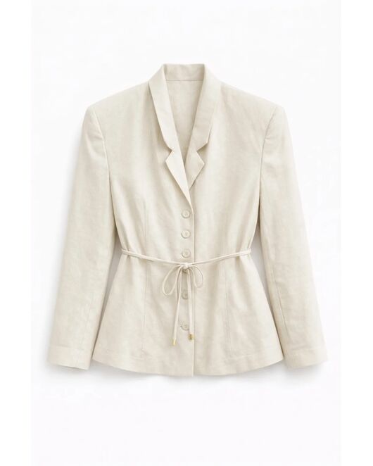 Жакет женский VANILA однобортный на пуговицах приталенный с поясом от  