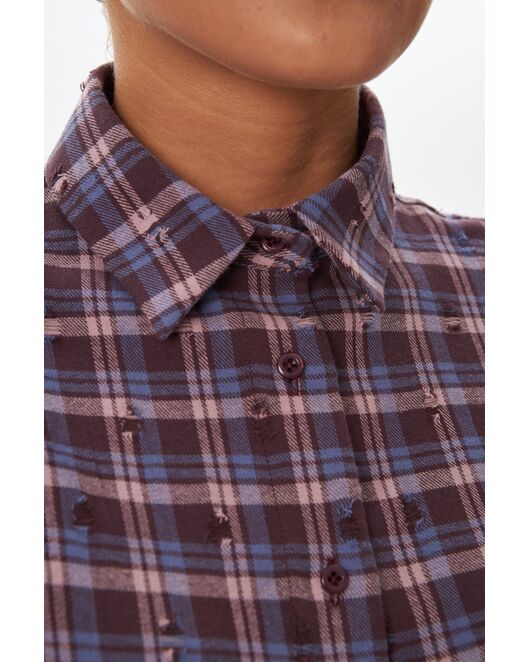 Женская рубашка фланелевая из хлопка-9050 от  