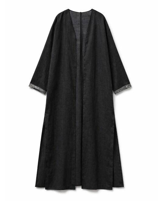 Платье-накидка изо льна и шёлка 265652 от  