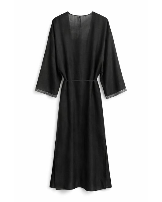 Платье-накидка изо льна и шёлка 265652 от  