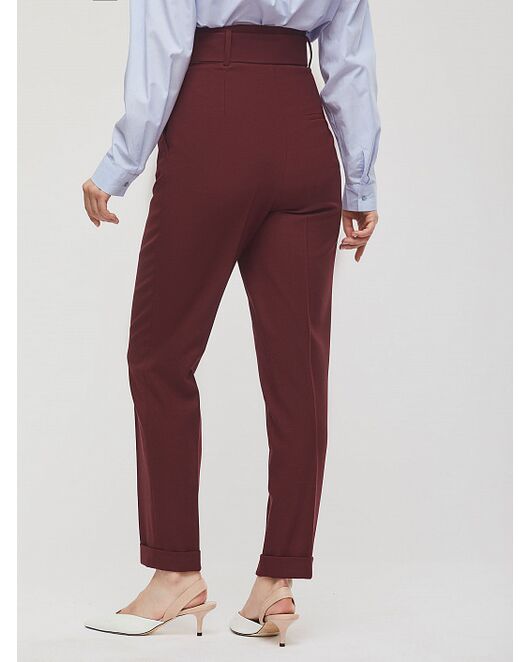 Брюки женские зауженные высокой посадки от byME 