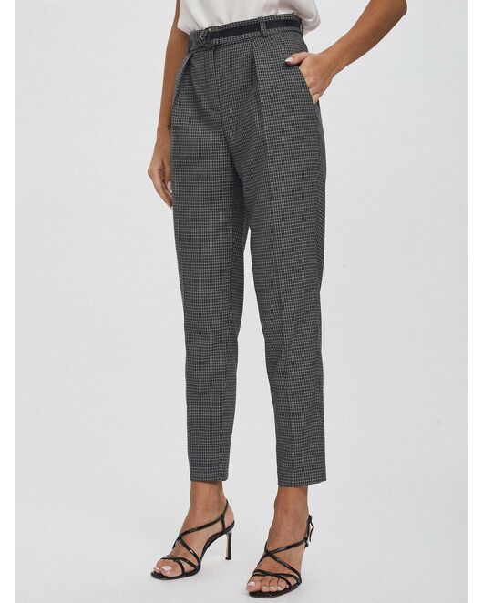 Брюки женские серые в клетку от byME 