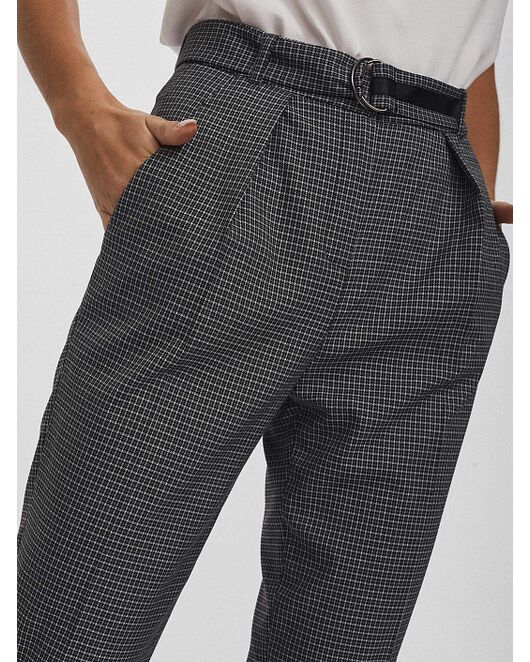 Брюки женские серые в клетку от byME 