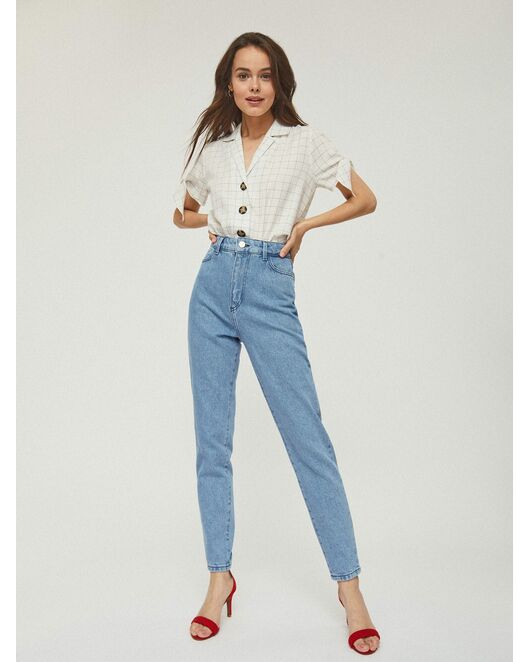 Джинсы женские с высокой посадкой от byME 