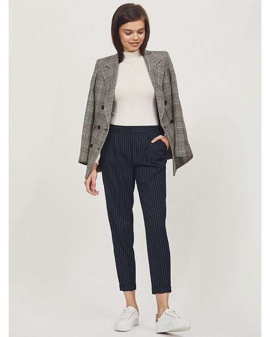 Укороченные брюки с защипами от byME 