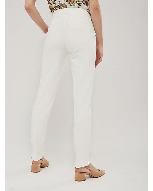 Брюки из хлопка экрю от  