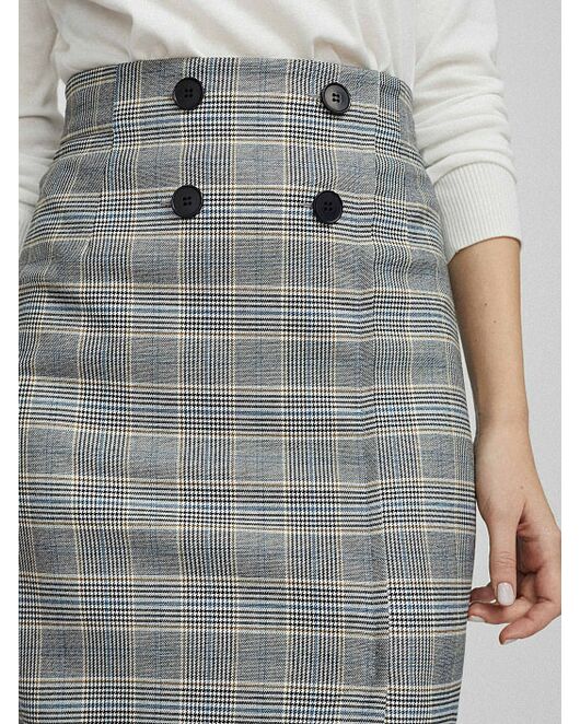 Юбка облегающего кроя с принтом от byME 