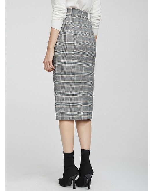 Юбка облегающего кроя с принтом от byME 