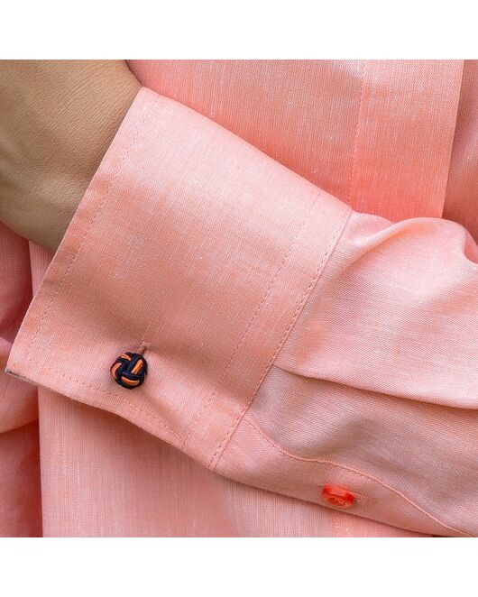 Женская рубашка оверсайз оранжевая - 7833 от byME 