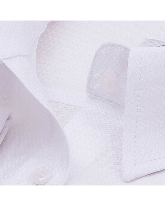 Приталенная женская рубашка под запонки белая - 623 от DoubleCuff 