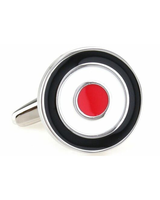 Запонки круглые с разноцветными кругами - 57372 от  