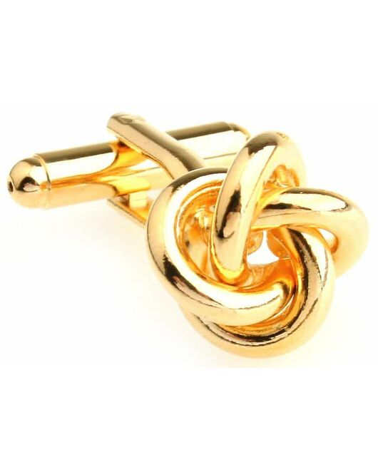 Запонки узелки цвет золото - 56534 от  