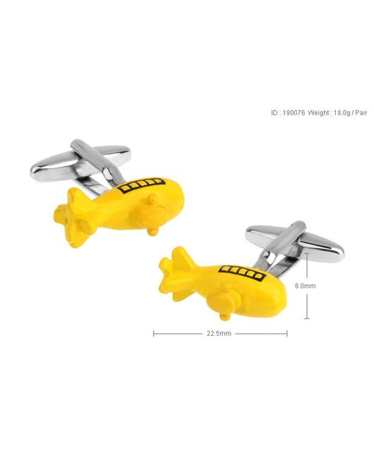 Запонки желтая подводная лодка "yellow submarine"- 190076 от  