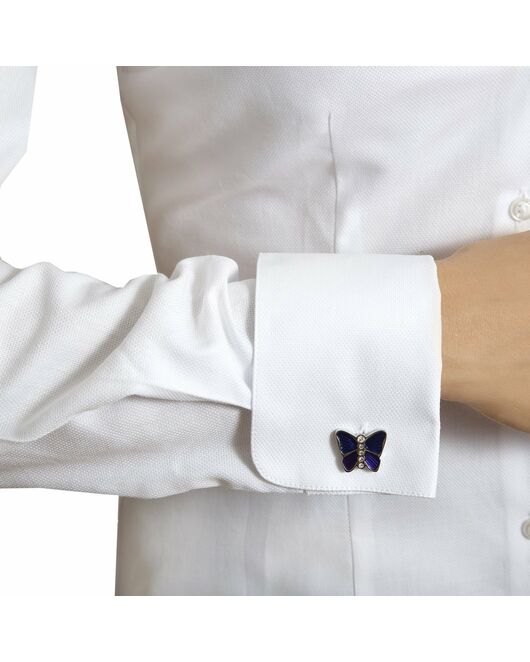 Приталенная женская рубашка под запонки белая - 5009 от DoubleCuff 