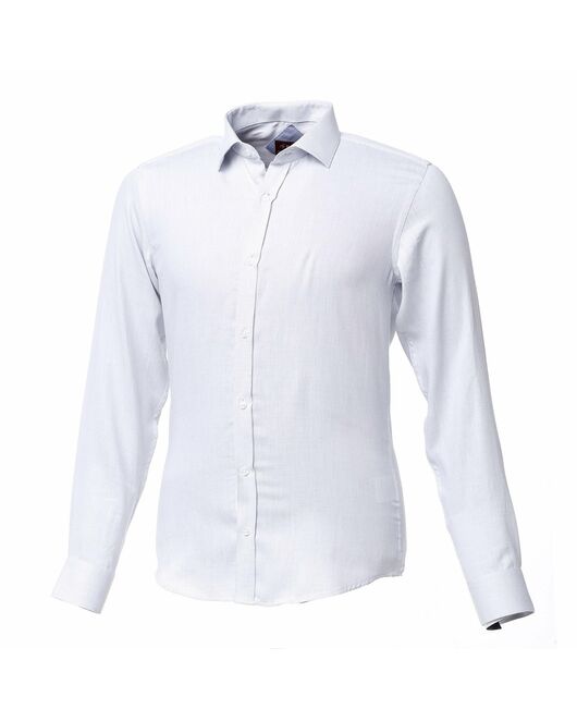 Мужская рубашка белая в мелкую точку - 50229 от  