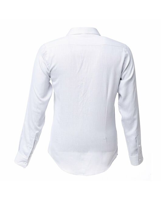 Мужская рубашка белая в мелкую точку - 50229 от  