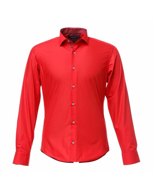 Мужская рубашка красная с отделкой - 50234 от Bawer  Мужская рубашка красная с отделкой - 50234 от Bawer