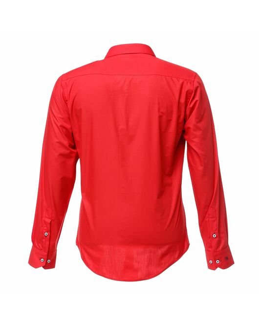 Мужская рубашка красная с отделкой - 50234 от Bawer  Мужская рубашка красная с отделкой - 50234 от Bawer