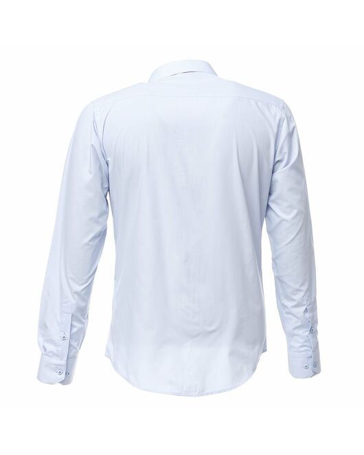 Мужская рубашка голубая с отделкой - 50235 от  