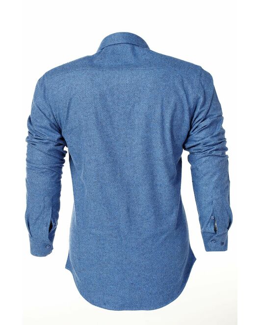 Мужская рубашка фланелевая синего цвета  - 5135 от Bawer 