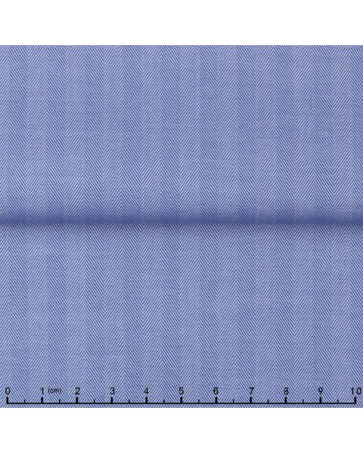 Женская рубашка под запонки синяя Non-Iron - 5112 от DoubleCuff 